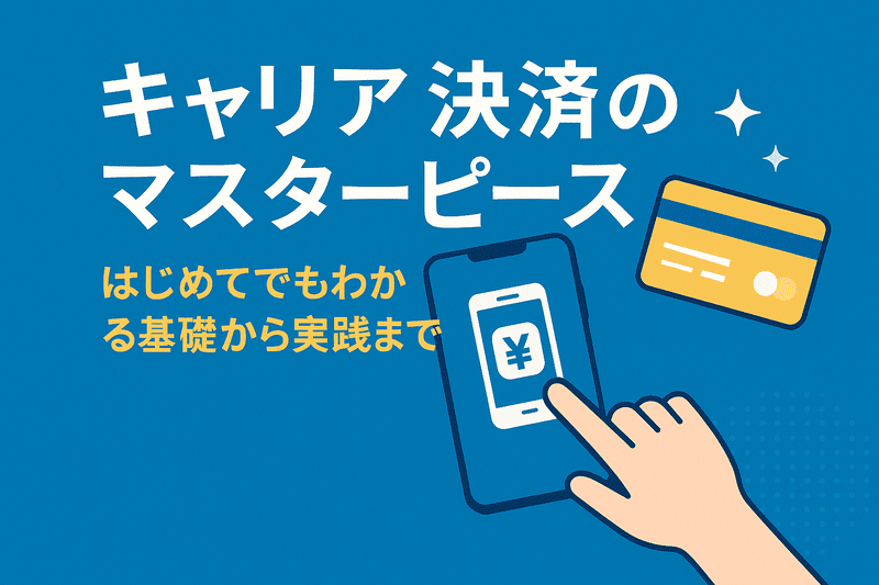 キャリア決済のマスターピース｜はじめてでもわかる基礎から実践まで